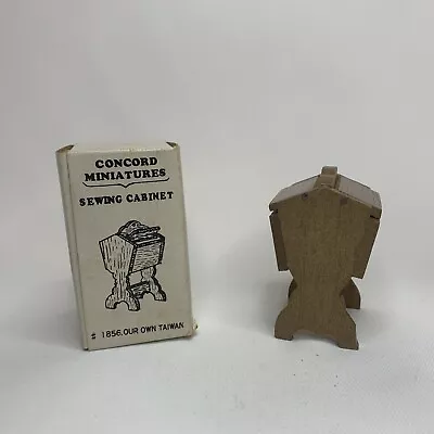 Vintage Concord Miniatures Sewing Cabinet Original Package • $9