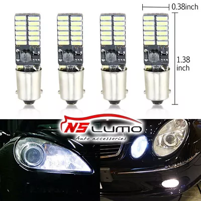 4x T11 BA9S 4014 24SMD LED Canbus Indication Bulbs Car Backup Reverse Side Light • $6.99