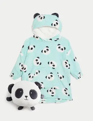 M&S Panda Novelty Hoodie (Size S Age 3-4) • £30