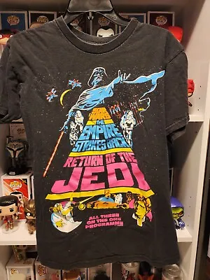 $17 • Buy Star Wars Empire Strikes Back Return Of The Jedi Black T-shirt Med