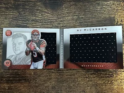 A.J. McCARRON 2014 Panini Playbook Football Dual Jersey Booklet RC #168 #14/199 • $7.98