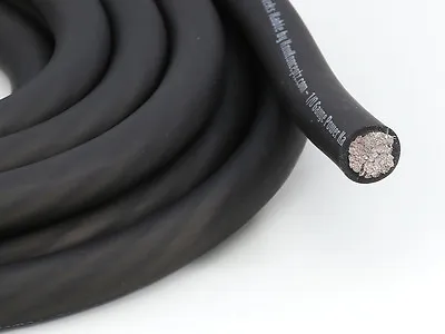KnuKonceptz Kolossus Flex 1/0 Gauge Black OFC Ground Wire Battery Copper Cable • $4.95
