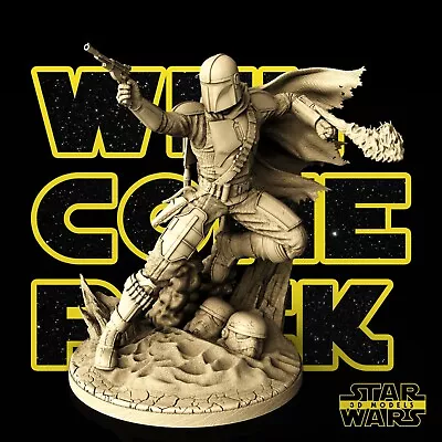 £39.95 • Buy Mandalorian (STAR WARS) Model Miniature Figure Sculpture 3D Resin Print