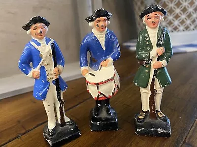 Estate Lot 3 Revolutionary War Soldiers Hand Painted Military Miniature Figures • $6.99