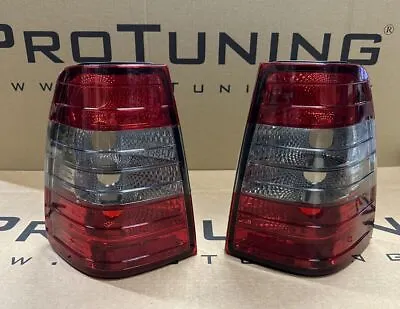 Red Smoked Tailligts Set/ Rear Back Lamps For Mercedes W124T Wagon Universal • $112.73