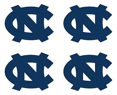 North Carolina Tar Heels Baseball Vinyl Decal Window Cup Set Of 4 Small Stickers • $4.49