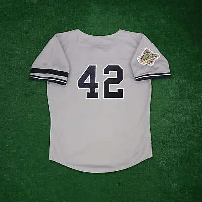 Mariano Rivera 1996 New York Yankees Cooperstown Men's Grey World Series Jersey • $129.99