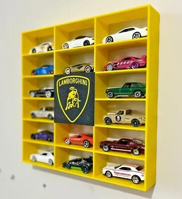 LAMBORGHINI Hot Wheels 1:64 7-16 Car Matchbox Wall Display Shelf Toy Storage • £16.95