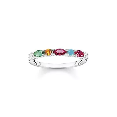 Thomas Sabo Ring Colourful Stones Silver • $159