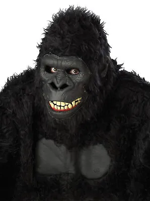 Goin Ape Mask Ani-Motion Latex Gorilla Black Monkey Halloween • $61.99