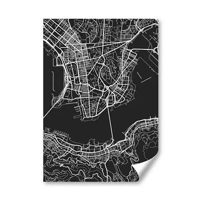 A3 - Hong Kong Urban Street Map Poster 29.7X42cm280gsm #3354 • £8.99