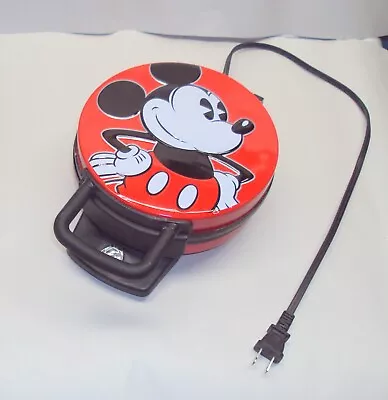 Mickey Mouse Pancake Waffle Maker DCM-12 Red Clean & Working • $29.99