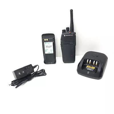 Motorola XPR-6350 UHF 450-512MHz Two-Way Radio AAH55TDC9LA1AN W/ Battery/Charger • $113.95