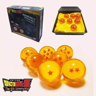 New 7Pcs Stars Dragon Ball Z Crystal Balls Set Collection In Box (4.5 Cm) • $21.99