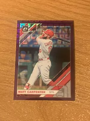 2019 Donruss Optic Purple Pandora #171 Matt Carpenter /99 St. Louis Cardinals • $4