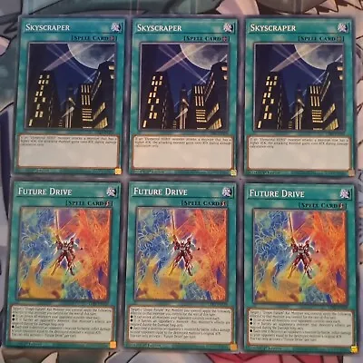 3 X LDS3-EN105/129 Skyscraper/Future Drive 1st Ed Common YuGiOh Mint Playsets  • £4.69