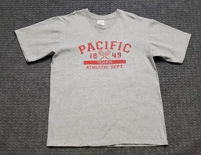 Vintage Pacific University Oregon Men's XL Thick Heavy Cotton Shirt Tennis Dept • $34.95
