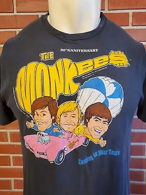 The Monkees 1986 Short Sleeve Crewneck T-Shirt Mens Large Vintage Single Stitch • $39.99