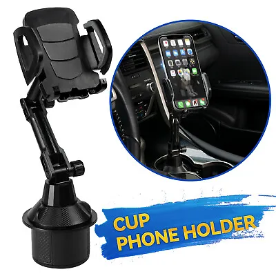 Car Cup Mount Stand Phone Holder Universal Desktop 360° Cradle Mobile Phone GPS • £8.29