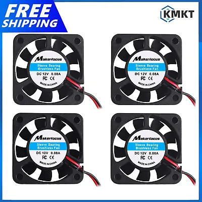 4x 12V 40mm Cooling Case Fan 4010 40x40x10mm DC Mini Silent 3D Printer 2 Pin • £7.90