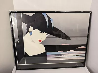 Patrick Nagel Vintage Georgia Poster Print Art Deco Pop 1980 16x20 Original • $50