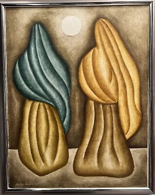 Gustavo Martinez(mexican)  Dos Mujeres  Oil On Canvas • $599