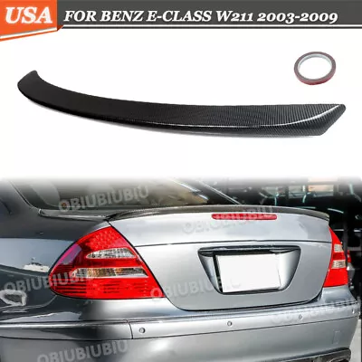 Carbon Look Trunk Spoiler Wing AMG Style For 2003-09 Mercedes Benz E-Class W211 • $82.99