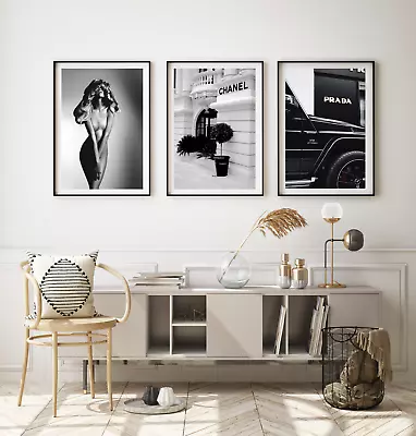 Set Of 3  Wall Art Fashion Vogue Poster Print Beauty Quotes A5 A3 A4 S78 • £18.99