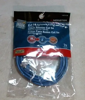 Monster 62372 Cat 5e Networking Cable Ethernet 7 Ft. FREE SHIPPING • $10