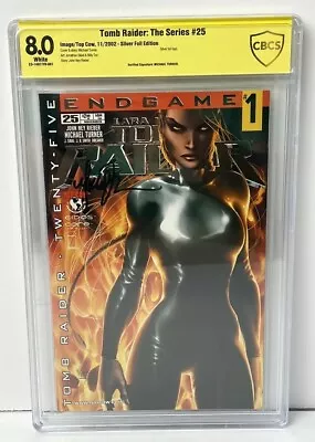 Tomb Raider: The Series #25 Silver Foil Edition CBCS 8.0 Michael Turner Signed • $87.90