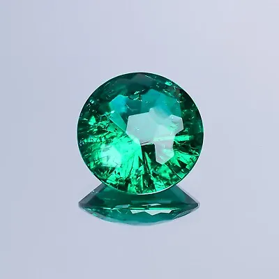 Zambian Emerald Football Cut Gemstone Emerald Round Master Cut Shape 12 MM  16CT • $30.49