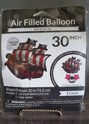 NO HELIUM NEEDED 30  Jumbo PIRATE SHIP Jumbo Mylar Foil Balloon Party ARCH Decor • $4