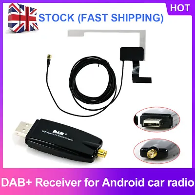 Dab + Antenna Receiver Tuner With Usb Adapter Receiver For Android Car Radio  • £24.83