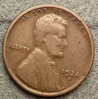 1924 S * Lincoln Wheat Cent - Better Grade ~ X851 • $5.85