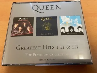 Queen : Greatest Hits I II & III: The Platinum Collection CD 3 Discs (2000) • £8.75