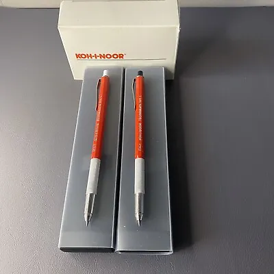 Lot Of 2 Vintage KOH-I-NOOR  RED Technigraph 5611/c Mechanical Lead Pencil • $22.99