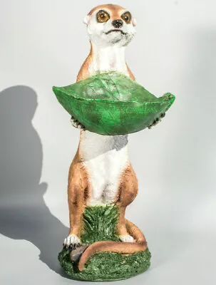 Meerkat Statue Wild Animal Garden Sculpture Gopher Yard Figure Outdoor Gift Leaf • $34.41