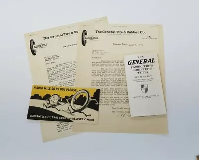 1918 General Tire & Rubber Company Brochure Packet - Ford Model T - Jumbo Tire • $59.97