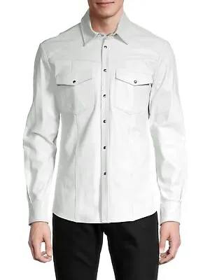 Leatheromantic Mens Leather Shirt Real Lambskin Soft Slim Fit Shirt • $99