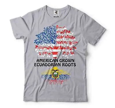 American Grown With Ecuadorian Roots Shirt Ecuador USA Shirt Ecuadorian Gifts • $16.71