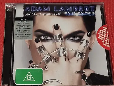 ADAM LAMBERT For Your Entertainment CD & DVD Tour Edition In VGC • $17.99