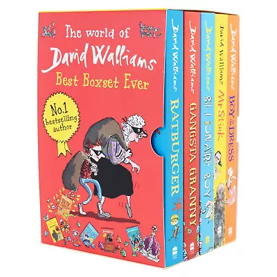 The World Of David Walliams Best Box Set Ever 5 Books - Ages 7-9 - Paperback • £14.55