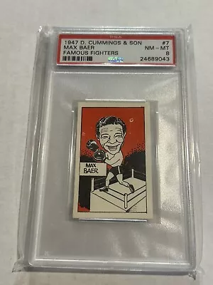 $59.99 • Buy 1947 D. Cummings & Son Famous Fighters Boxing #7 Max Baer Psa 8 Nm-mt