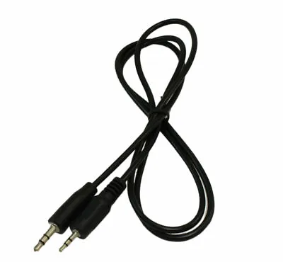 3ft 2.5mm To 3.5mm SLIM Mini Stereo TRS Plug Male/Male Cable  Black • $1.52
