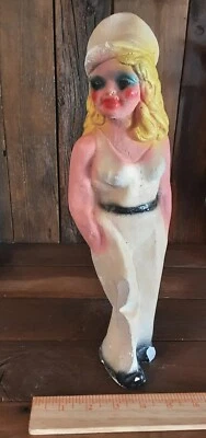 $55.25 • Buy Vintage Chalkware Blonde Sailor Girl Carnival Prize Bell Bottoms 1940s,  14  