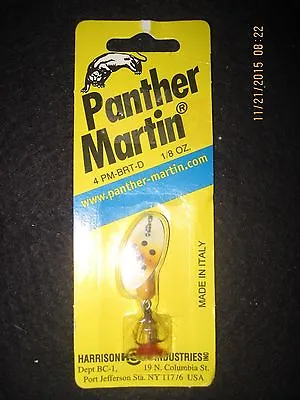 Panther Martin 4 PM-BRT-D 1/8-oz Brtrt Drs Fishing Spinner Lure • $12
