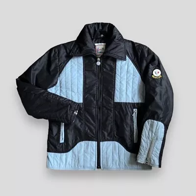 Moncler Ski Jacket Women's Blue Black Vintage 80’s Large • $164.22