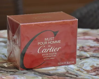 Must Pour Homme De Cartier (2006) Edt Edt 100ml 3.3 Oz Very Rare Sealed • $300