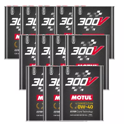 Motul 300V Competition 0W40 100% Synthetic Engine Racing Oil 110857 2L 12 Pack • $367.34