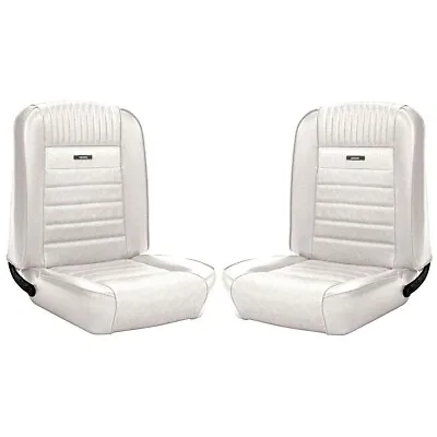 64 65 66 Ford Mustang Coupe Deluxe Pony White Seat Upholstery Full Front & Rear • $1099.95